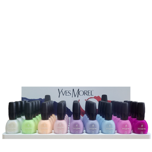 36 Pcs Nail Polishes Counter Display - Set1 Nail Polish : Total 36 Pcs - 9 Hues – Summer-Nude-Spring