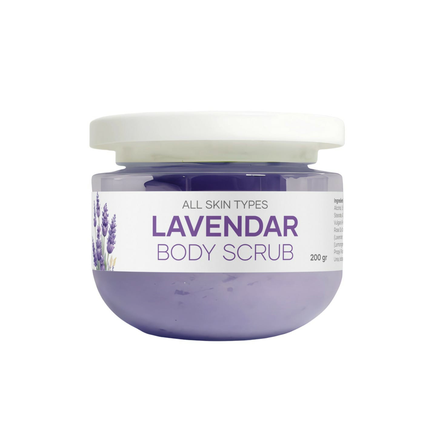 Lavender Body Scrub - Moisturizing Exfoliator for Sensitive & Dry Skin