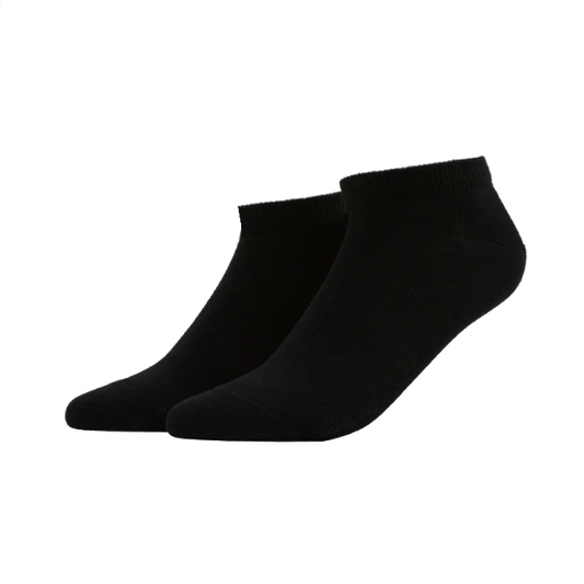 Men's Low-Cut Ankle Cotton Socks - Black, 39-42