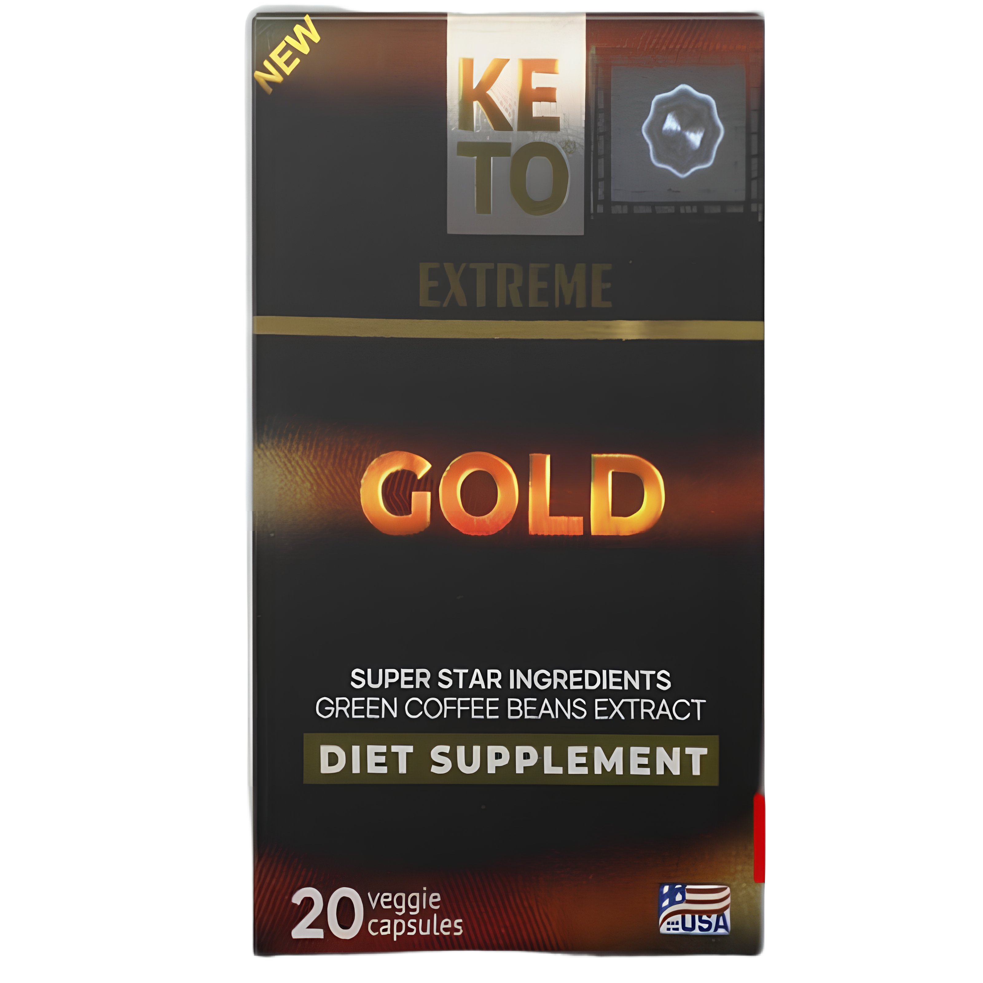 Keto Gold Extreme - Premium Capsules with Green Coffee Bean Extract