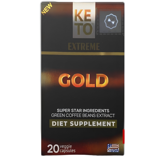 Keto Gold Extreme - Premium Capsules with Green Coffee Bean Extract