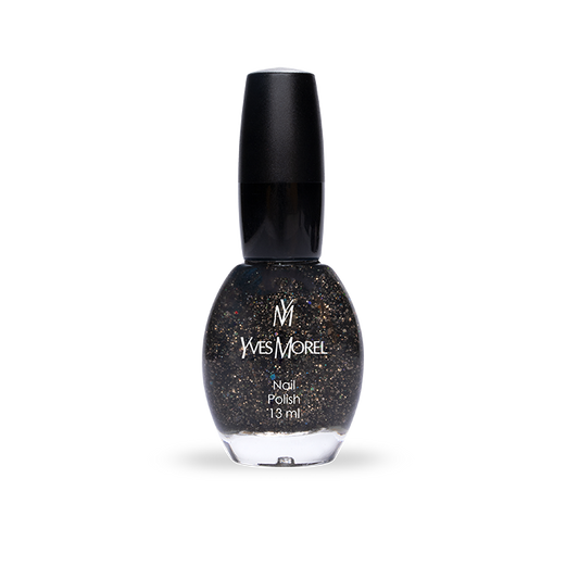 Nail Polish 500 - Thunder Black Glitter